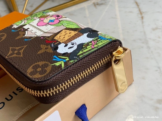 Official oldcobbler VUITTON ZIPPY COIN LOUIS PURSE 0730
